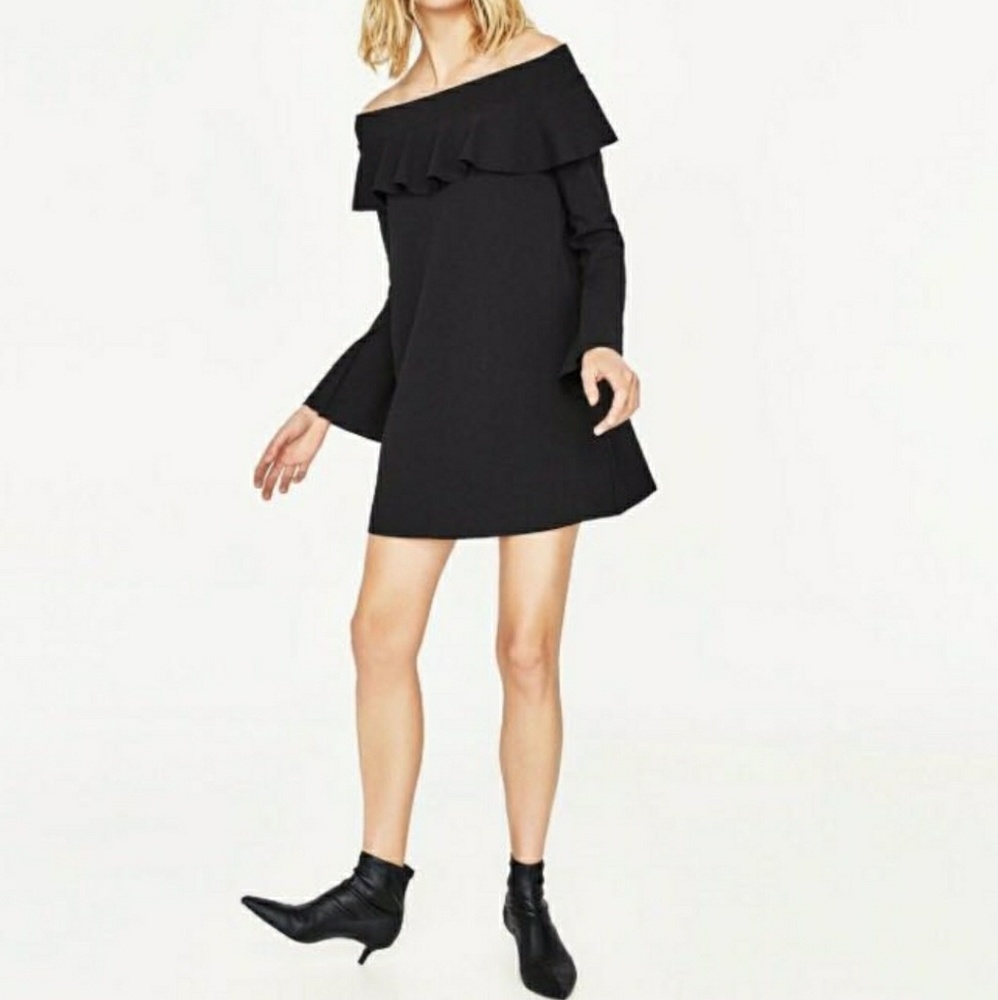 BNWT Zara Black Dress M